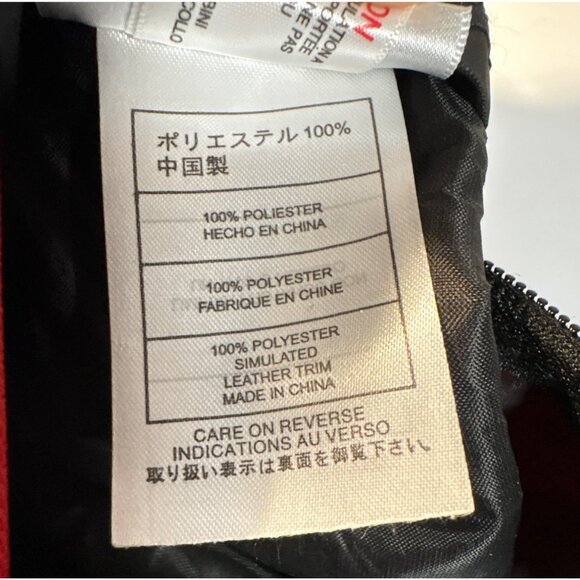 Walt Disney World Duffle Bag Mickey Mouse 1971 Red Black Carry On Leather Base H - Picture 5 of 14